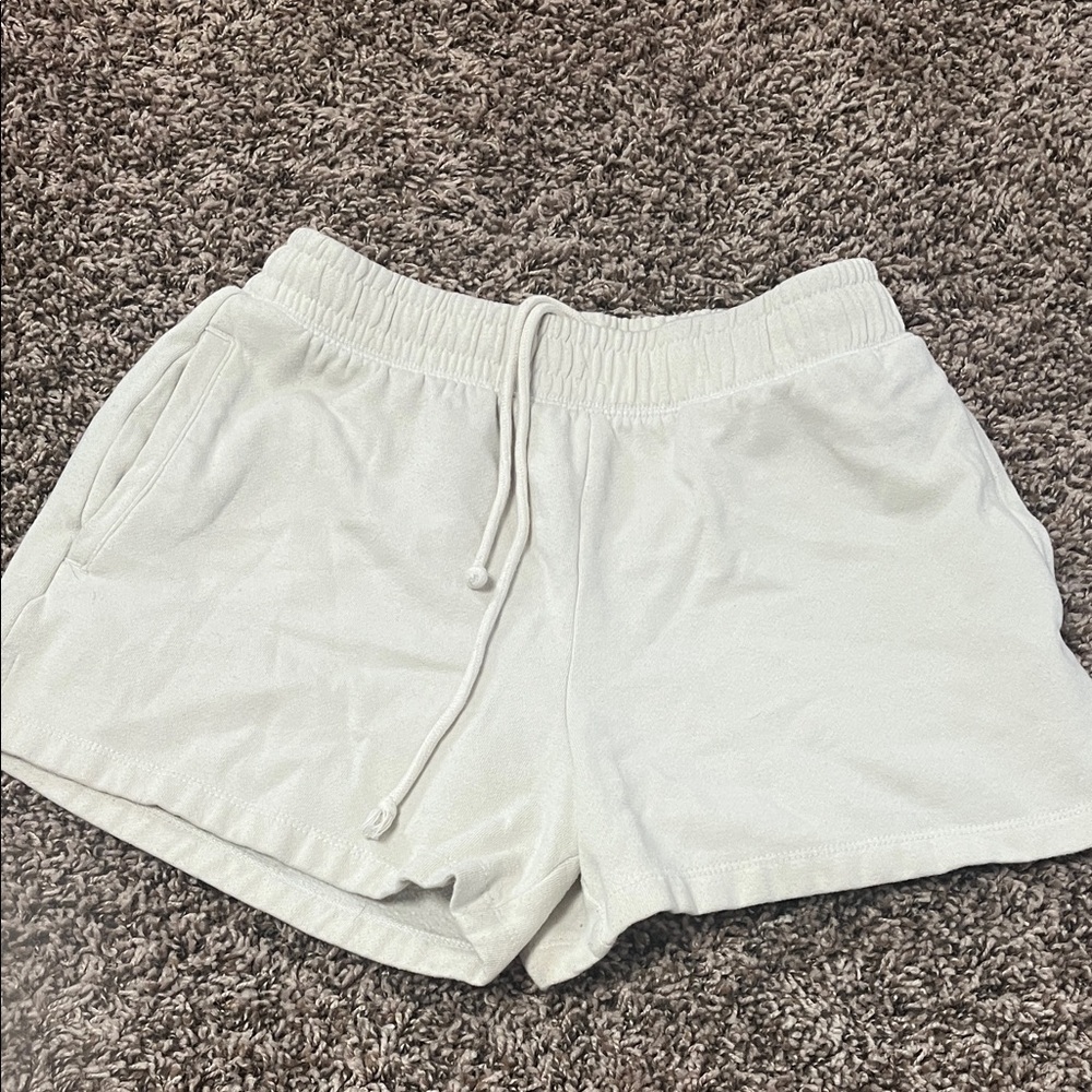 Aeropostale Women's White Athletic Shorts